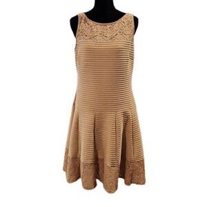 [J Taylor] Cream Jewel Dress - Size 14